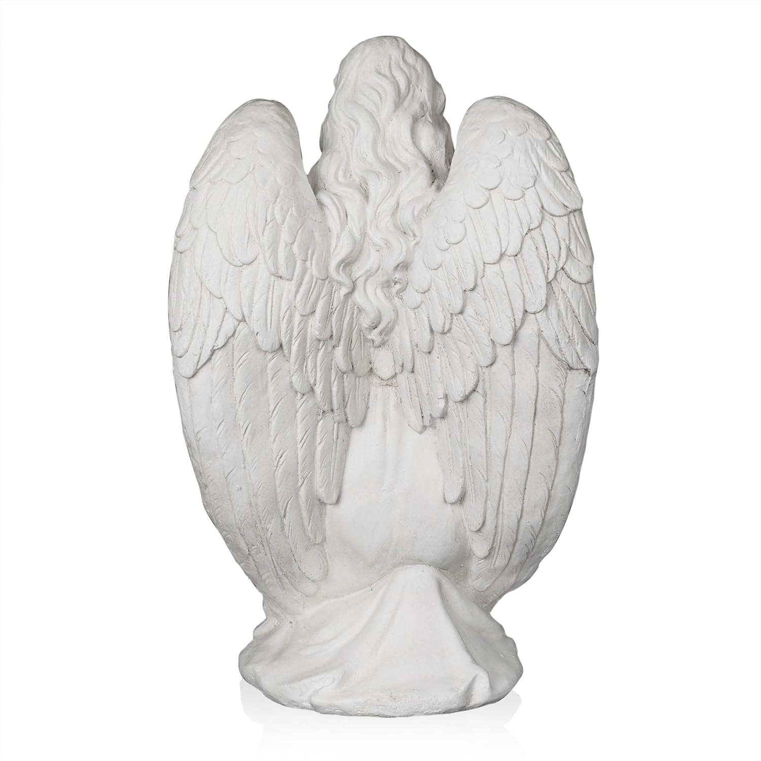 Alpine Corporation MCC830 Kneeling Praying Angel Statue STATUARY, White