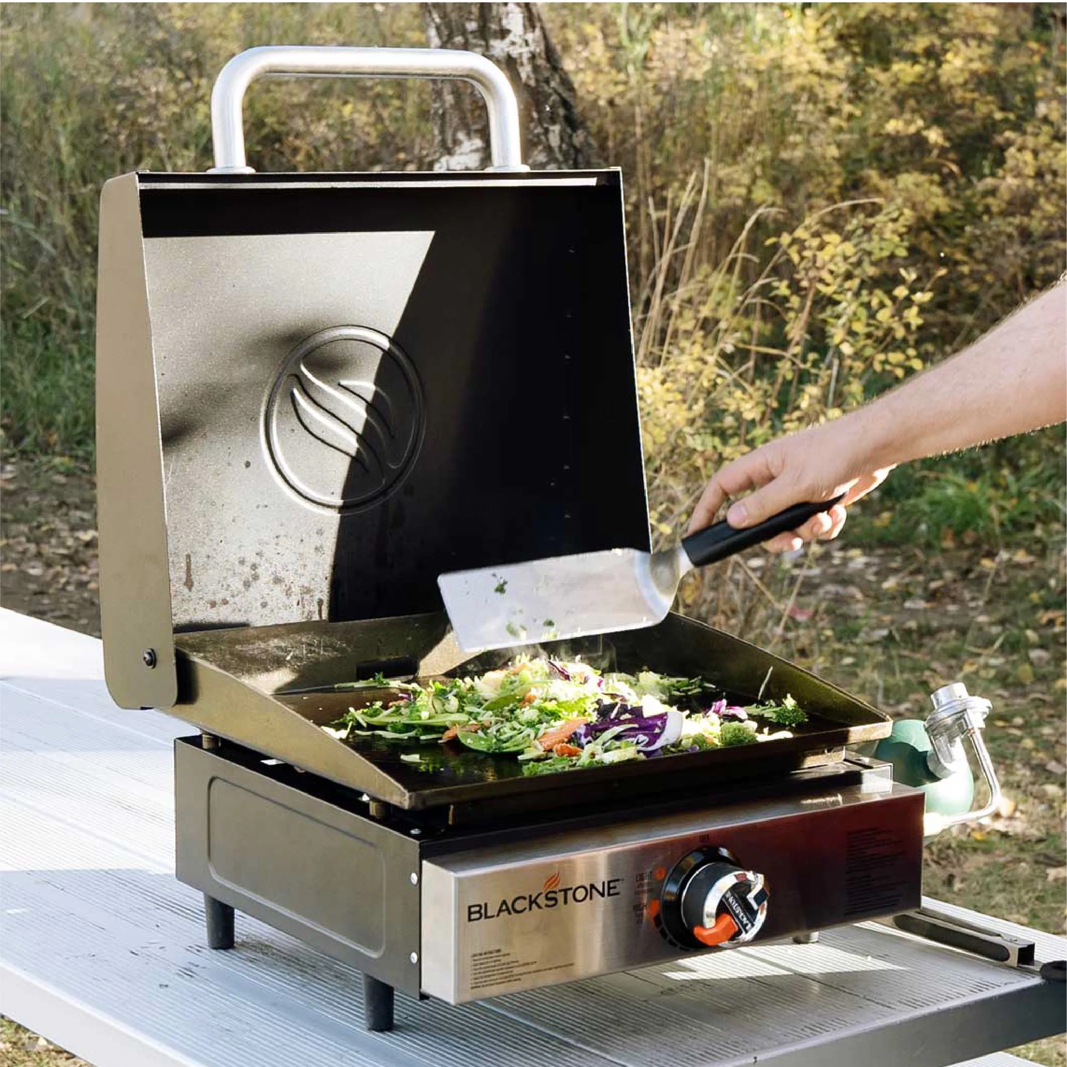 Blackstone 17” Original Tabletop Propane Griddle with Hood