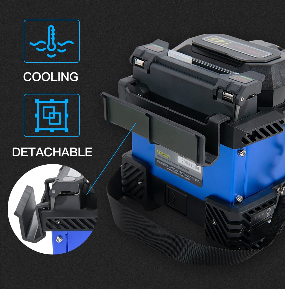 Optical Fiber Fusion Splicer Core Alignemnt Orientek T45 New Design Fusionadora Splicing Machine with Fiber Cleaver