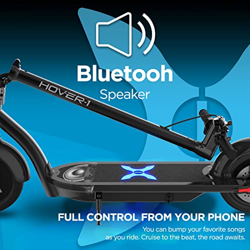 Hover-1 Alpha Pro Electric Kick Scooter | 18MPH, 18 Mile Range, 5HR Charge, LCD Display, 10 Inch High-Grip Tires, 264LB Max Weight, Certified & Tested - Safe for Teens & Adults