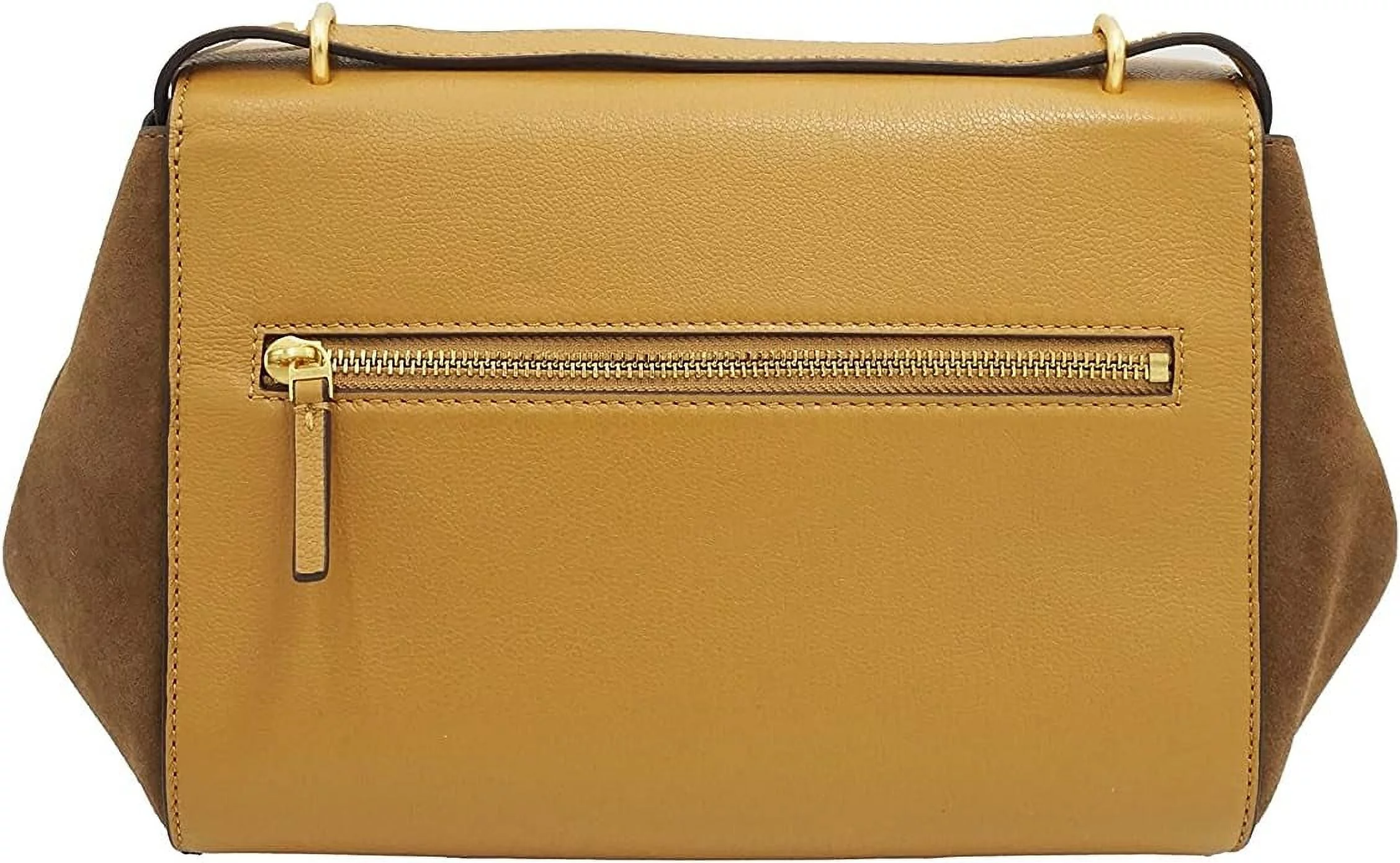 Tory Burch 80333 Tiramisu Brown Gold Hardware Juliette Women's Suede/Leather -Satchel Bag
