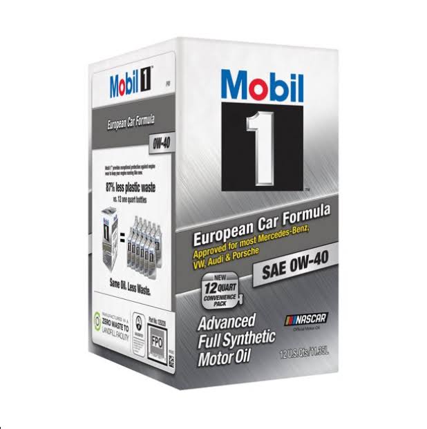 Mobil 1 FS European Car Formula Full Synthetic Motor Oil 0W-40, 12qt