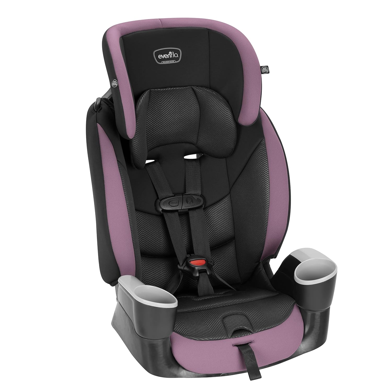 Evenflo EveryFit/All4One 3-in-1 Convertible Car Seat and Maestro Sport Forward Facing Booster Seat Bundle for Kids 2-8 Years Old