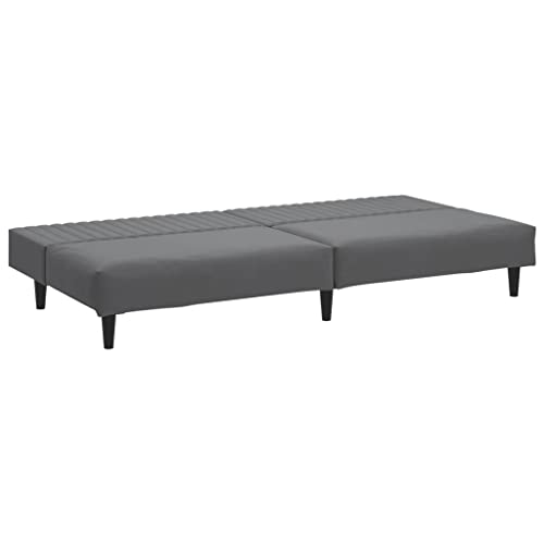 Sofas & Couches 2-Seater Sofa Bed Dark Gray Velvet,Versatile Sofa Bed with Velvet Upholstery and Convertible Design for Living Rooms, Apartments, and Offices Living Room Furniture
