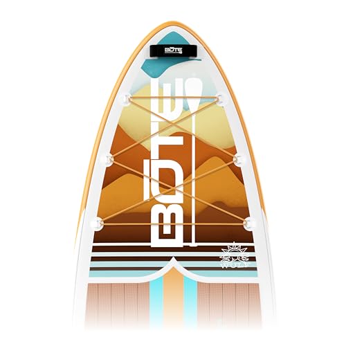 BOTE Wulf Aero Inflatable Stand Up Paddle Board Kit Includes Accessories Adjustable Paddle iSUP Travel Bag Blow Up Pump Safety SUP Coiled Leash Multiple Sizes