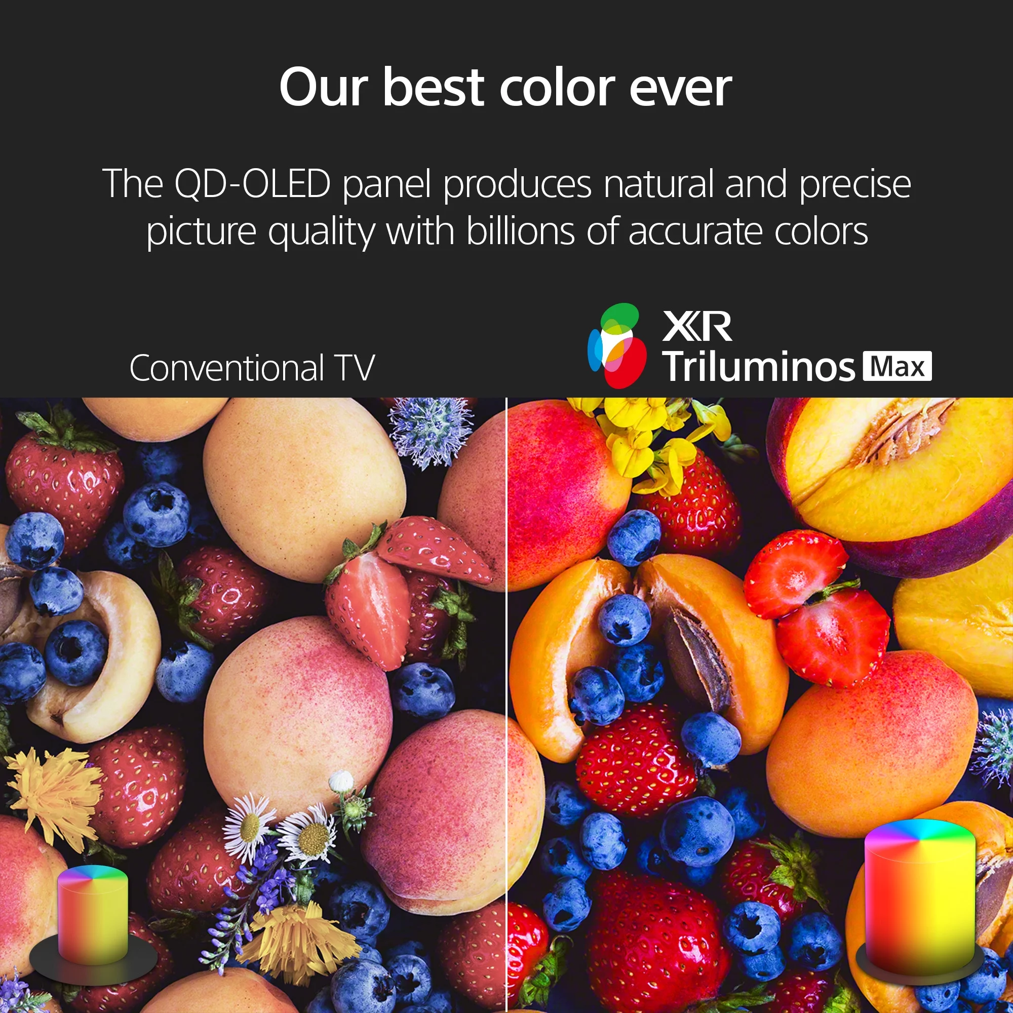 Sony 55” Class BRAVIA XR A95L QD-OLED 4K HDR Smart TV with Google TV XR55A95L -2023 Model