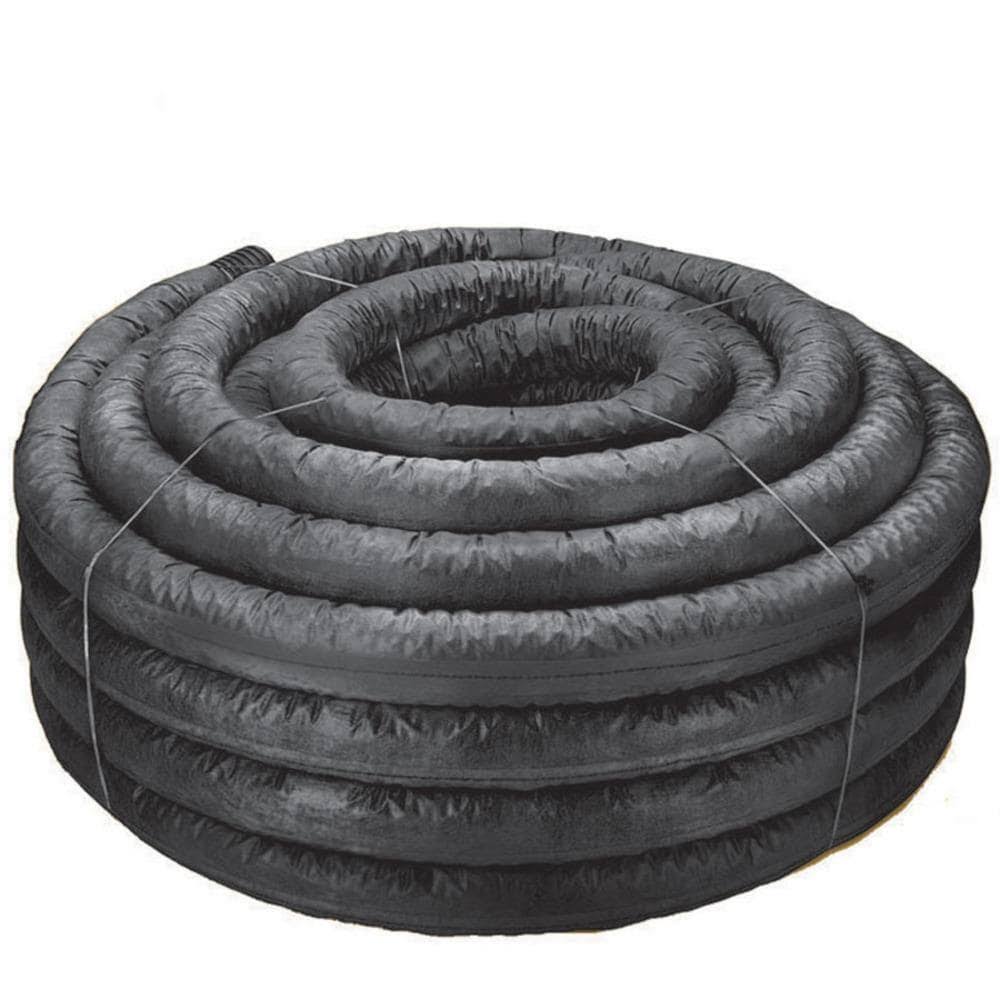 Hancor 04730100BS Perforated Single Wall PIPE, 100 ft L