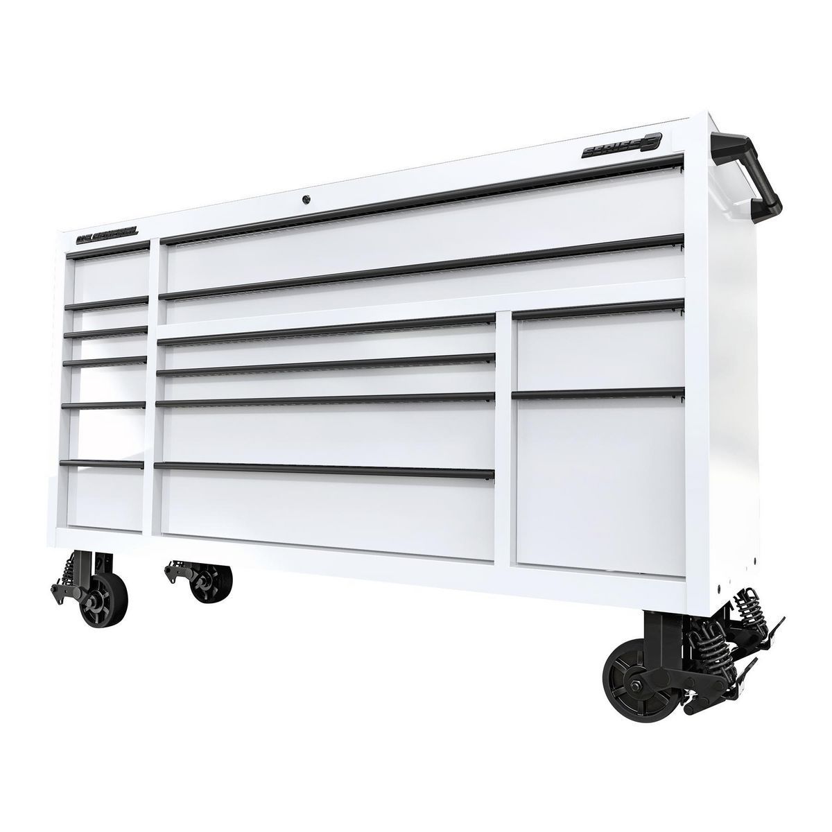 U.S. GENERAL 72 in. x 22 in. Triple-Bank Roll Cab, Series 3, Slate Gray