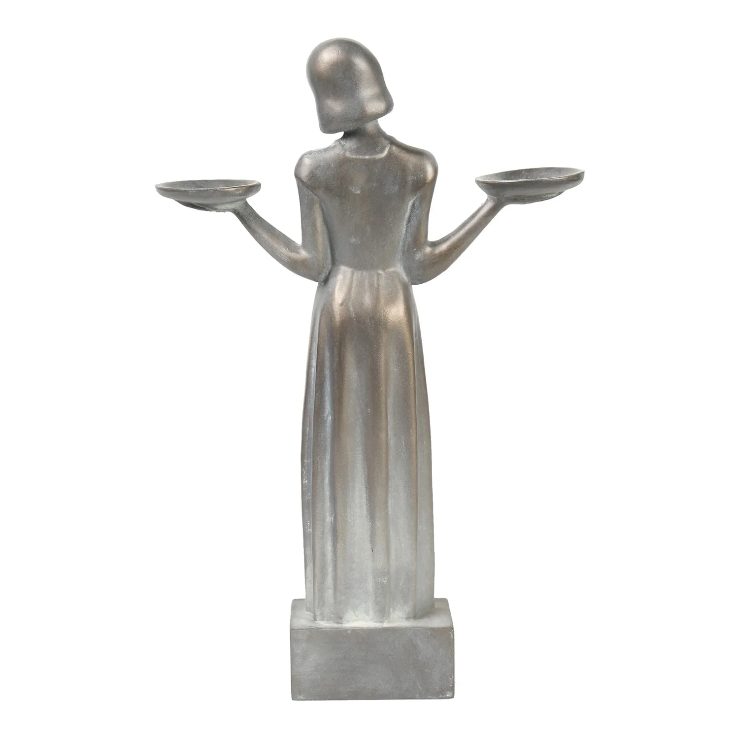 Potina Outdoor Garden Sculpture - Savannah's Bird Girl Statue (Large - 37")