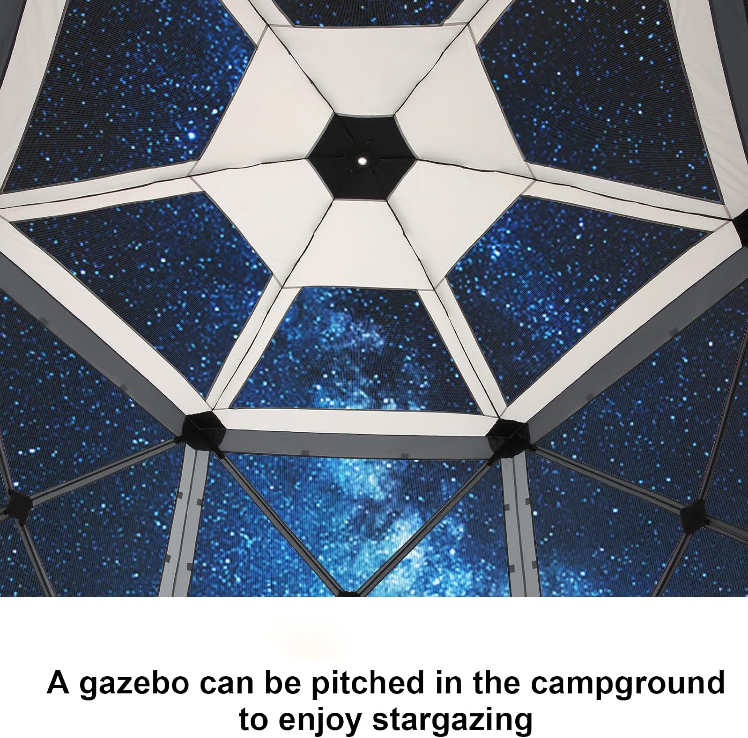 COBIZI Pop up Gazebo Screen Tent Screen House for Camping, 12x12ft Screen Room with Removable Roof, Outdoor Screened gazebo with Sidewalls, Portable Hub Tent with Carrying Bag and Ground Stakes, Grey