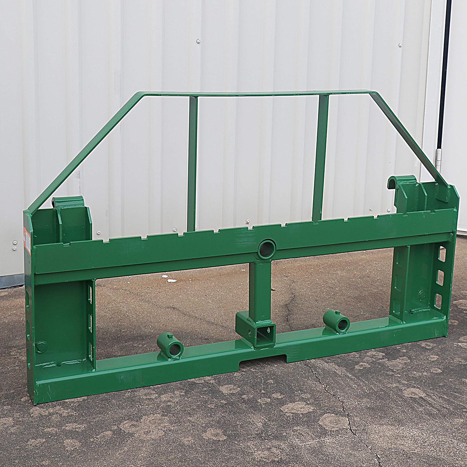 Titan Attachments Heavy Duty Pallet Fork Frame and 48" Fork Blades with 2" Trailer Receiver Hitch Fits John Deere Loader