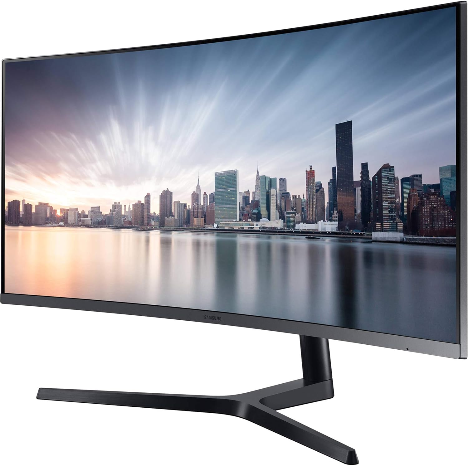 Samsung CH890 Series 34-Inch Ultrawide QHD (3440x1440) Computer Monitor, 100Hz, Curved, HDMI, USB-C, Height Adjustable Stand, 3 Yr WRNTY (LC34H890WGNXGO)