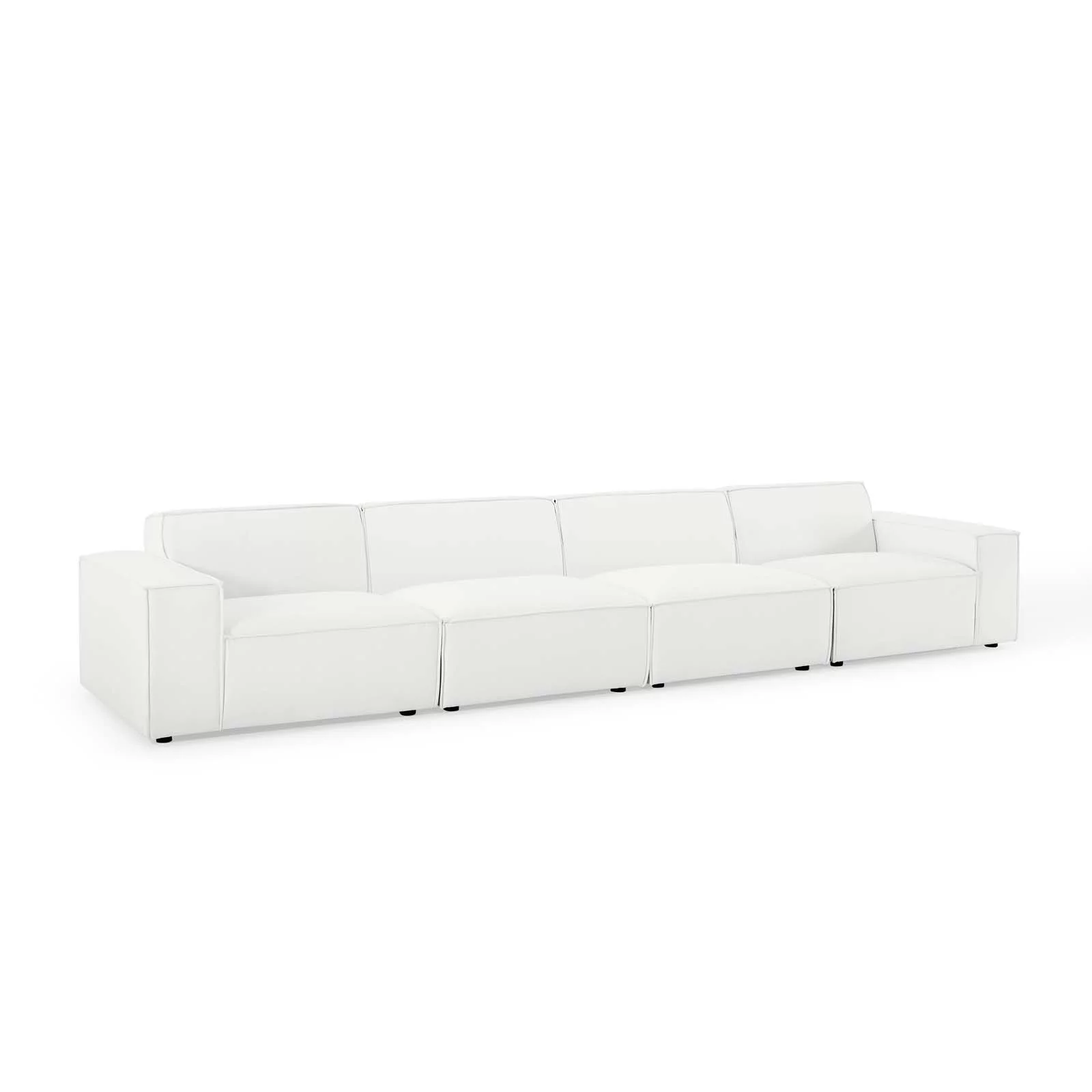 Modway Restore 4-Piece Sectional Sofa in White