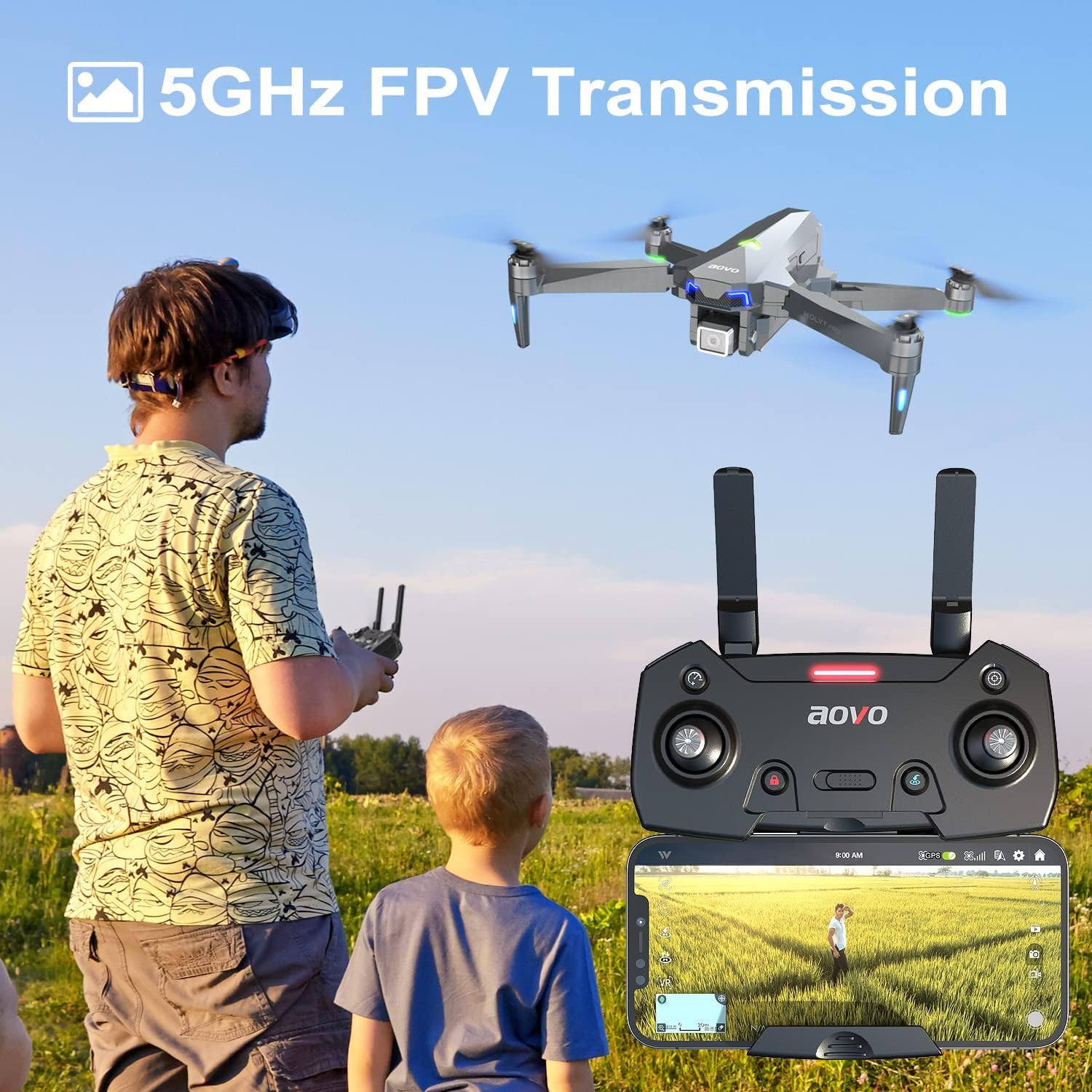 Drone with Camera for Adults 4K,30 Minutes Flight Time with GPS Return Home,Quadcopter with Brushless Motor, Follow Me Drones for Beginners