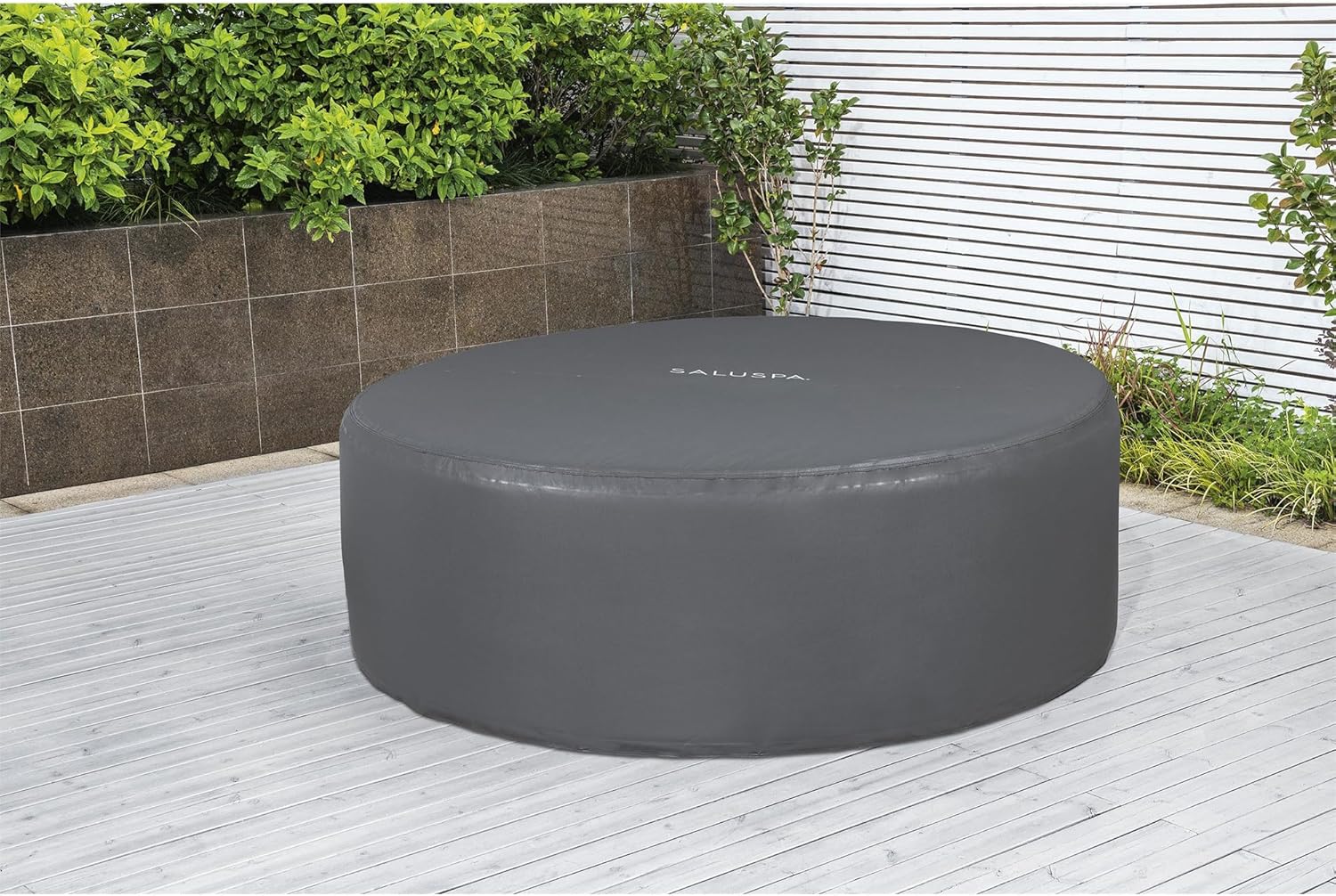 Bestway Coleman Palm Springs 4 to 6 Person EnergySense Smart AirJet Plus Inflatable Hot Tub Outdoor Spa with 140 AirJets and Insulated Cover