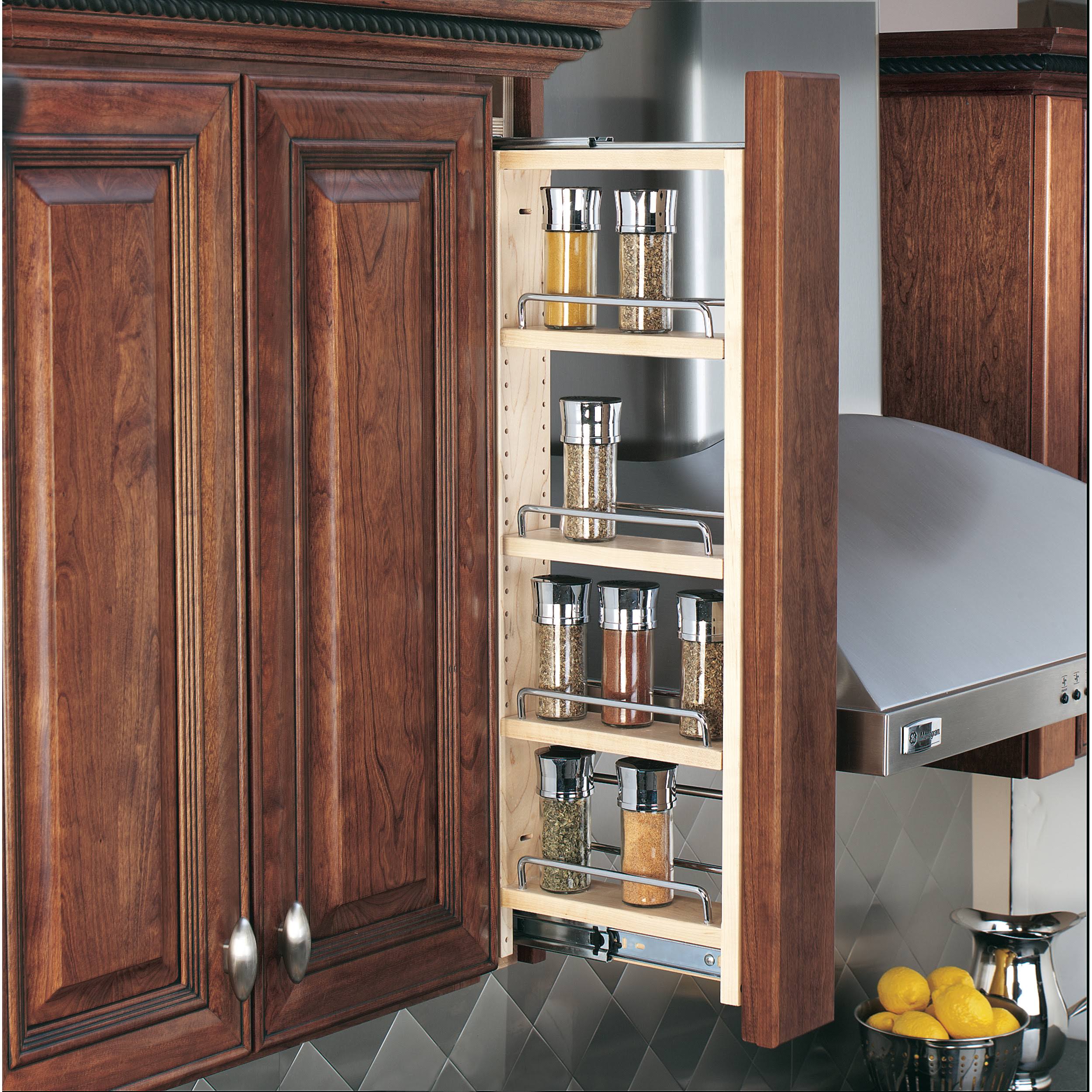 Rev-A-Shelf - 432-WFBBSC36-3C - 3x22 W x 36x22 H Pull-Out Between Cabinet Wall Filler w/ SC