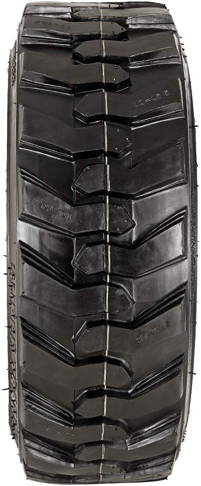 SUPERGUIDER Set of 2 Heavy Duty 10-16.5 12PR Skid Steer Tire Industrial Tire for Bobcat