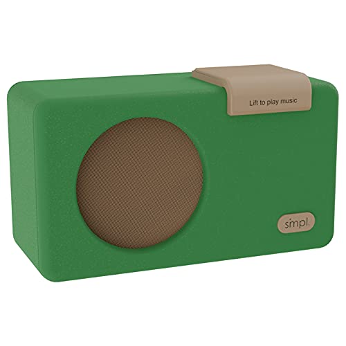 SMPL One-Touch Music Player, Audiobooks + MP3, Quality-Sound, Durable Wooden Encloser with Retro Look, 4GB USB with 40 Nostalgic Hits Included, Live Technical Support