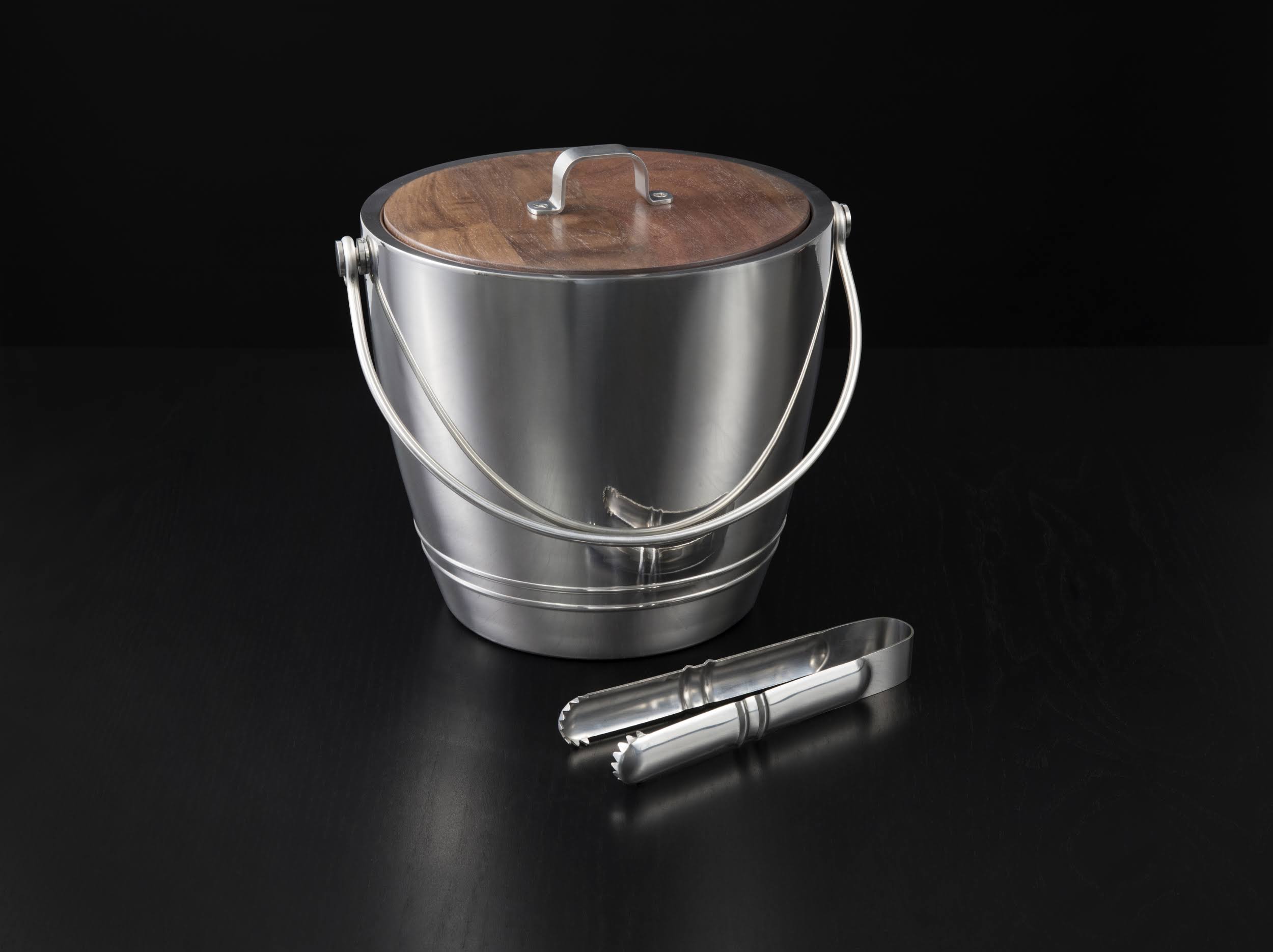 Crafthouse by Fortessa Classic Round Ice Bucket with Tongs