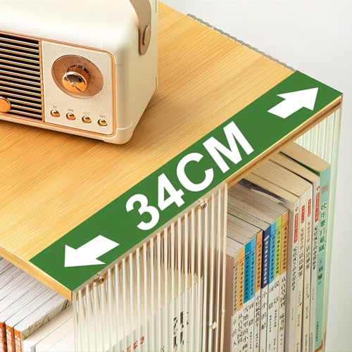 360° Rotating Bookshelf Tower, Acrylic Book Display Case, Revolving Bookcase for Kids & Adults, Space-Saving Swivel Storage Rack for Bedrooms, Living Rooms, Game Rooms, 4layer, A-style