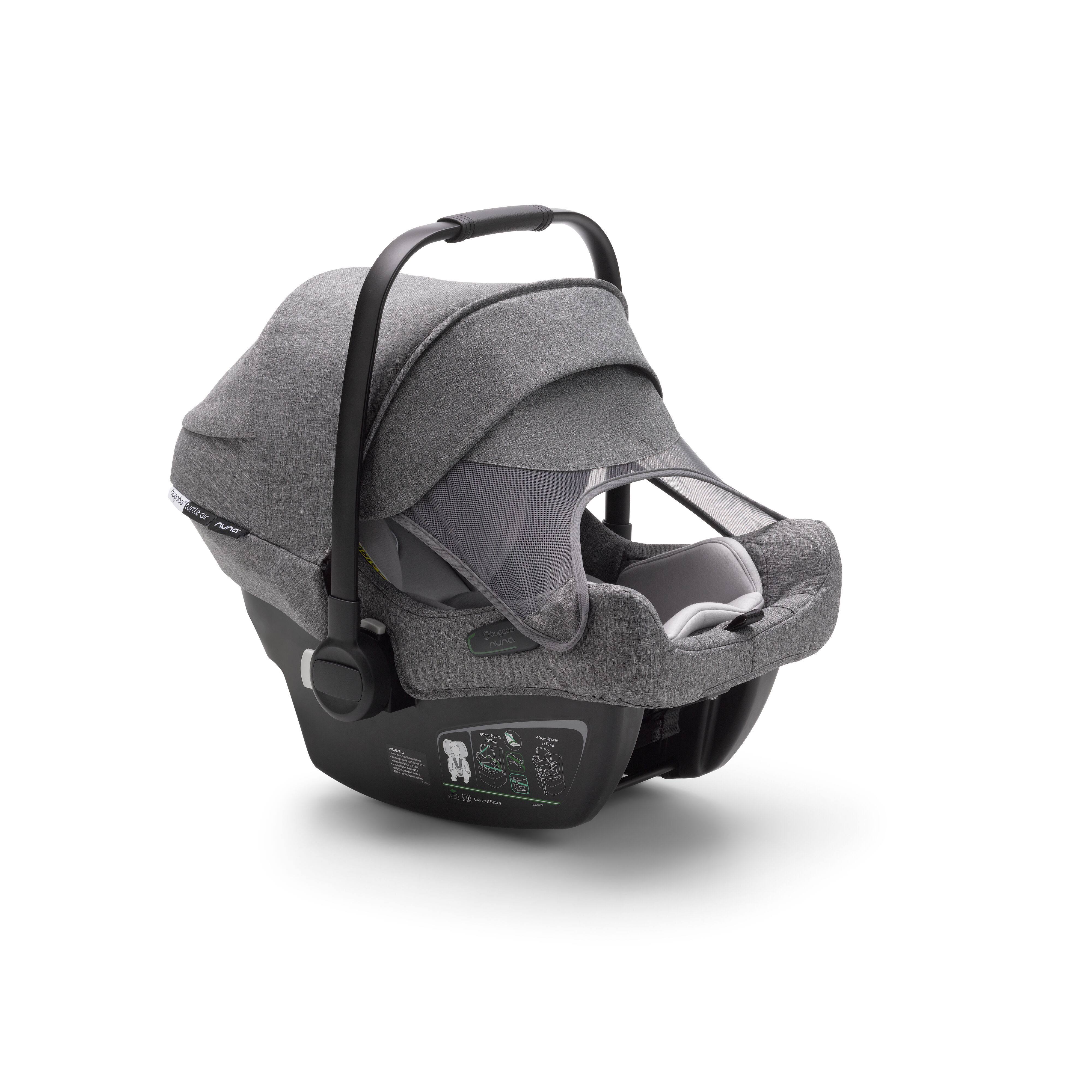 Bugaboo Turtle Air by Nuna Car Seat + Base - Grey