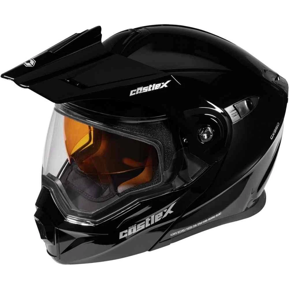 Castle x Exo-cx950 Modular Snowmobile Helmet Solid Black 3XL