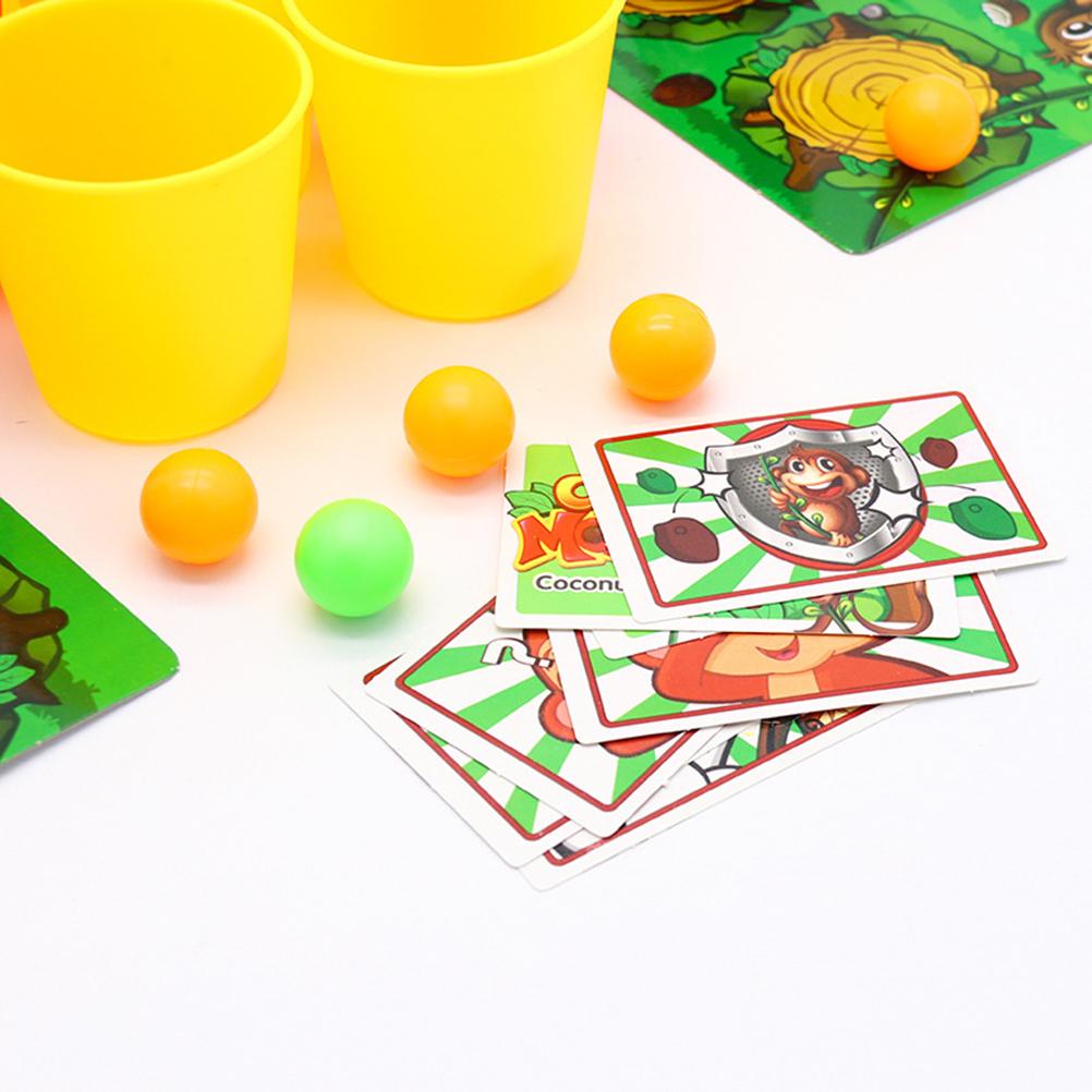 Worallymy Funny Monkey Shooting Basket Toy Party Board Game Parent-child Interactive Puzzle Game Family Battle Board Game