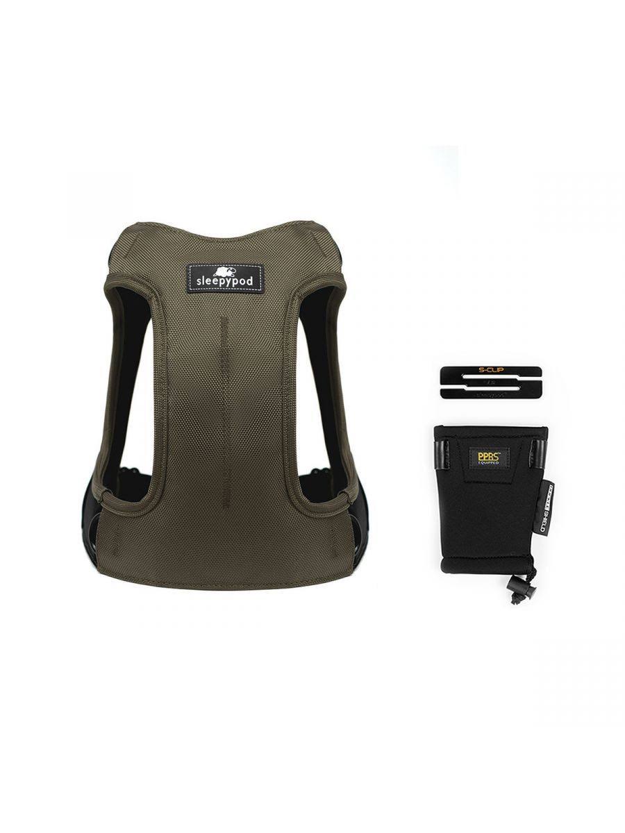 Sleepypod Clickit Terrain Crash-Tested Dog Car Harness, Large / Olive