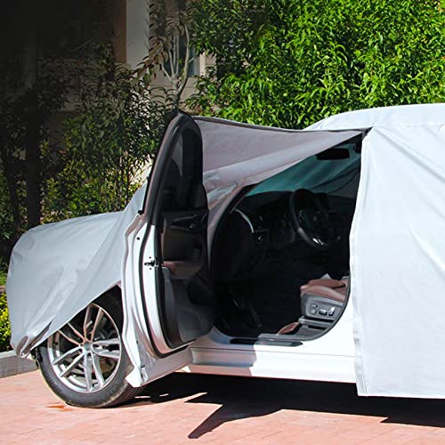 Car Cover Compatible with Volvo S40 S60 S70 S80 S90 V40 V50 V60 V70 V90 C30 C40 C70 XC40 XC60 XC70 XC90 Waterproof Dust-Proof Plus Velvet Full Car Cover Protect Car Paint Suitable All Seasons
