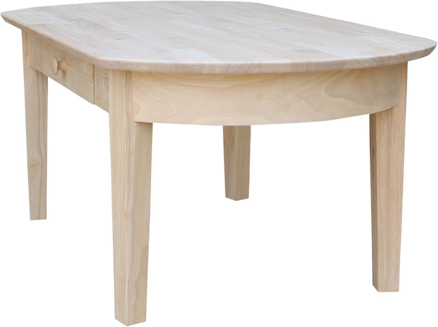 International Concepts Phillips Oval Coffee Table, Unfinished