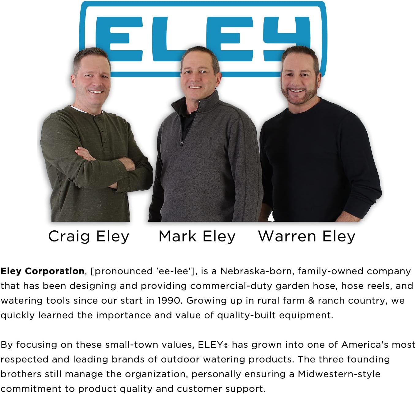 ELEY Quad Wheel Kit - Hose Reel Cart Wheel Kit for a Heavy-Duty ELEY Hose Reel, Great Additional 2 Wheel Kit for your ELEY Home Gardening Accessories and Supplies