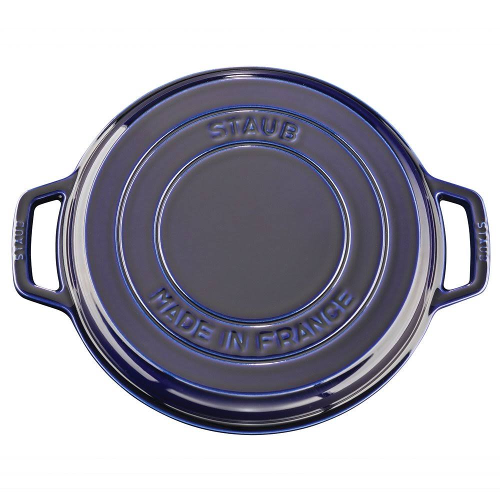 Staub Cast Iron 7 Qt. Braise u0026 Grill - Dark Blue