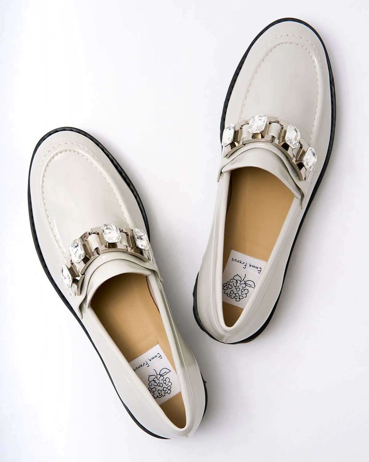 [24SS] Emma Francis Track Sole Beaded Loafers