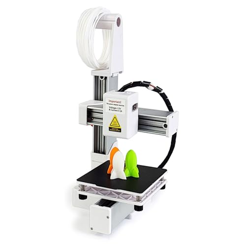 Mini 3D Printer, 3D Printers for Beginners, High Speed & Precision Frequency Division Multiplexing 3D Printer, Printing Size 100 x 100 x 100mm / 4 x 4 x 4in (Black)