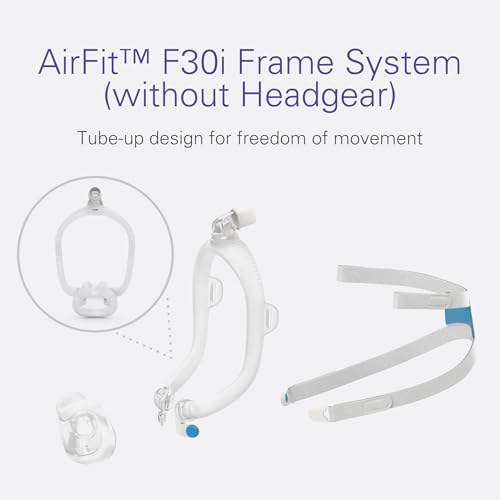 ResMed AirFit F30i Frame System - for Full-Face CPAP Mask Frame System - Replacement CPAP Accessories - Large - Without Headgear - Wide Cushion