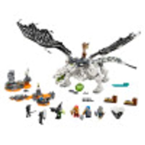 LEGO NINJAGO Skull Sorcerer’s Dragon 71721 NINJAGO Dragon Set Featuring Warrior Toy Figures (1,016 Pieces)