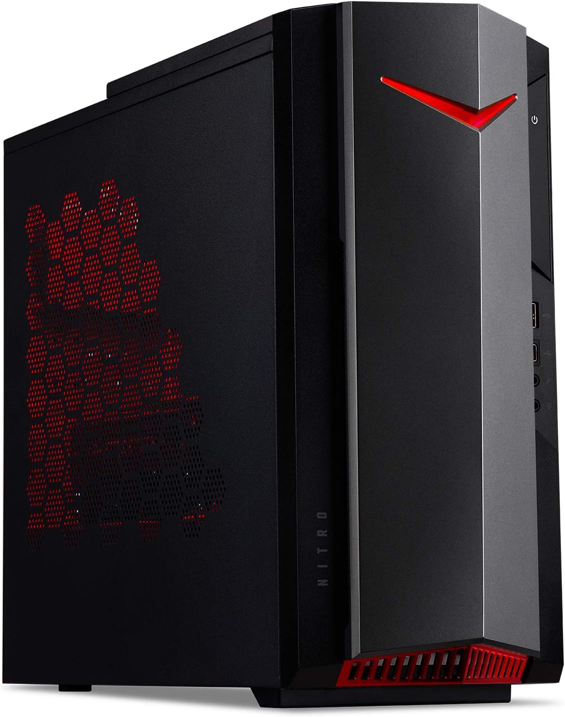 Acer Nitro 50 N50-640-UR12 Gaming Desktop | 12th Gen Intel Core i5-12400F 6-Core Processor | NVIDIA GeForce RTX 3060 | 16GB 3200MHz DDR4 | 512GB SSD | 1TB HDD | Intel Wi-Fi 6E AX211 | Windows 11 Home