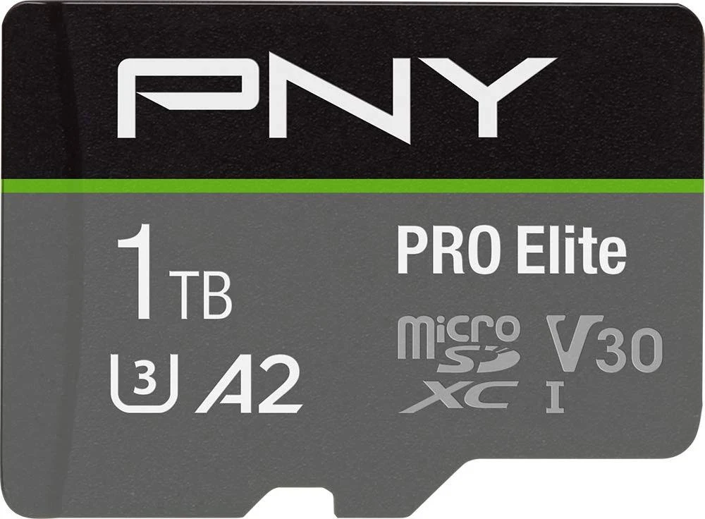 PNY 1TB Pro Elite Class 10 U3 V30 microSDXC Flash Memory Card