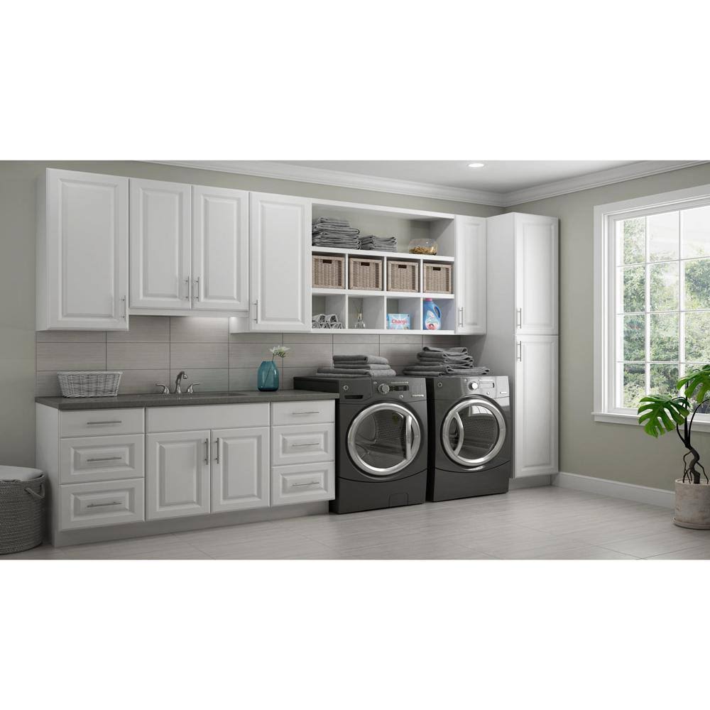 Hampton Bay 9x34.5x24 in. Hampton Base Cabinet in Satin White