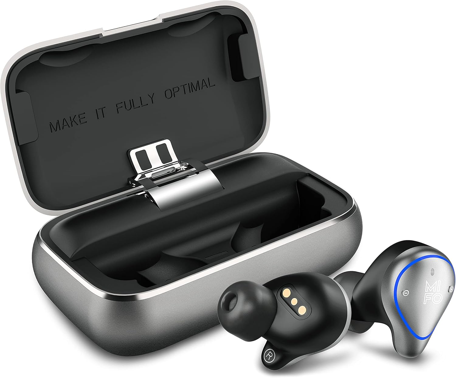 2021 Upgraded Mifo O5 Plus Gen 2 Wireless Earbuds IPX7 Waterproof Bluetooth 5 Earbuds 100 Hours Playtime, Hi-Fi Sound, Built-in Mic with 2600mAH Charging Case (Rose Gold)
