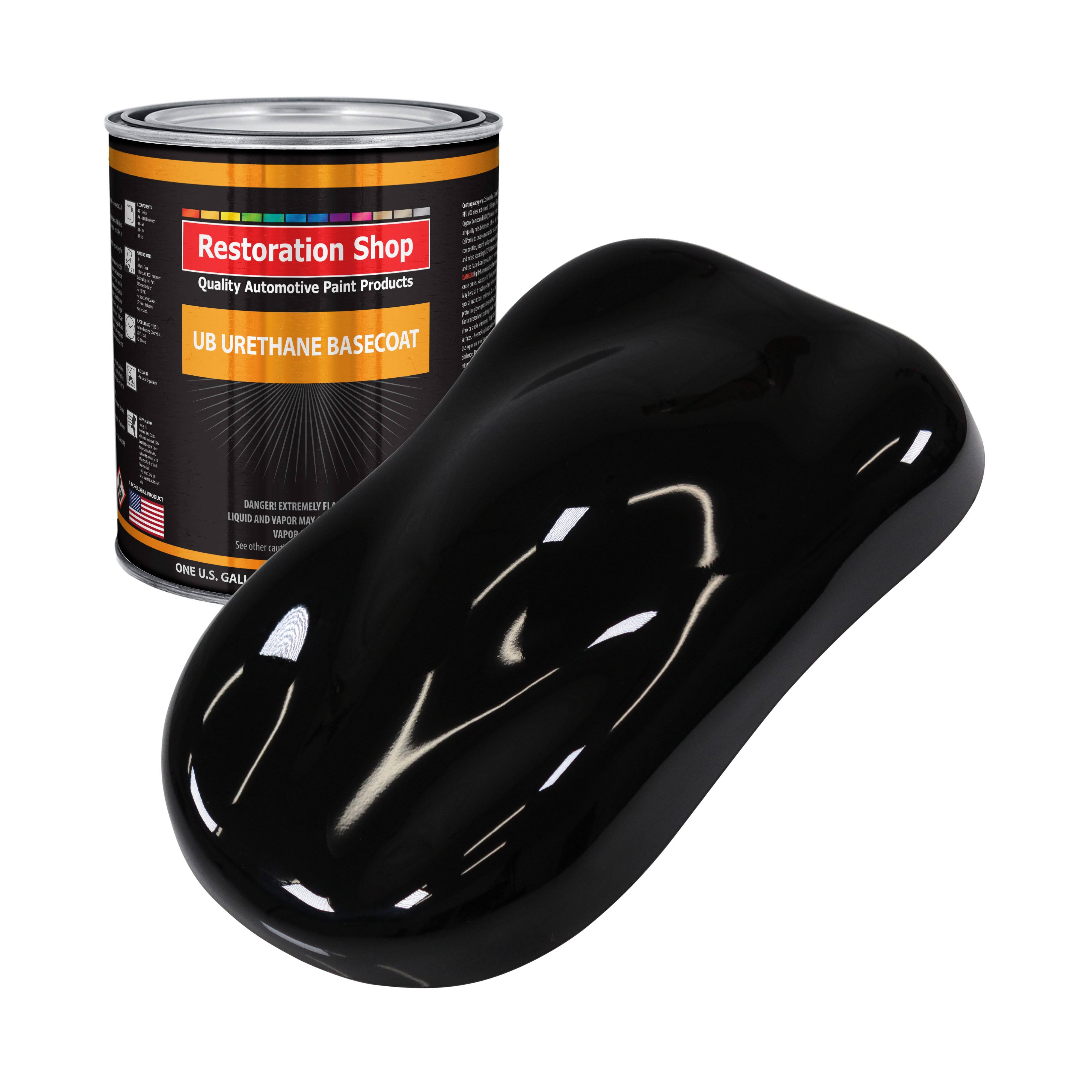 Jet Black 1 Gallon Urethane Basecoat Car Auto Body Paint