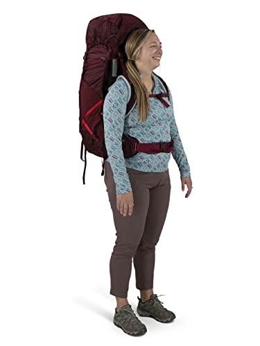 Osprey Aura AG LT 65L Women's Backpacking Backpack, Antidote Purple, WM/L