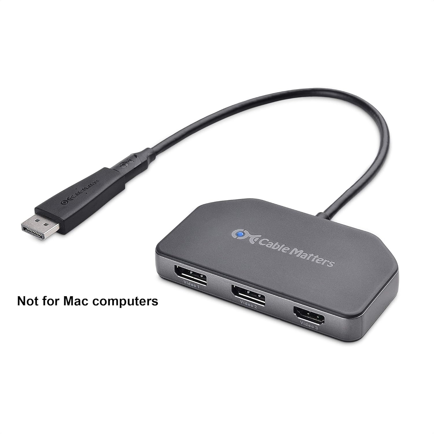 Cable Matters Triple 4K DisplayPort Splitter (Mini DisplayPort Hub ) with 2X 8K DisplayPort 1.4 and 1x 4K HDMI for Windows, NOT Compatible with macOS
