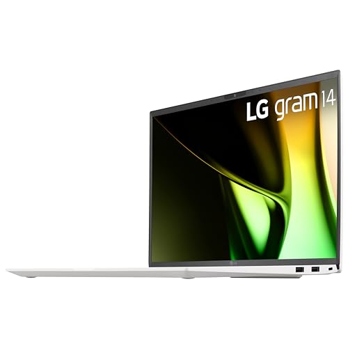 LG gram 14-Inch Lightweight Laptop Intel Evo Edition - Intel Core Ultra 5 Processor Windows 11 Home 8GB RAM 512GB SSD - White