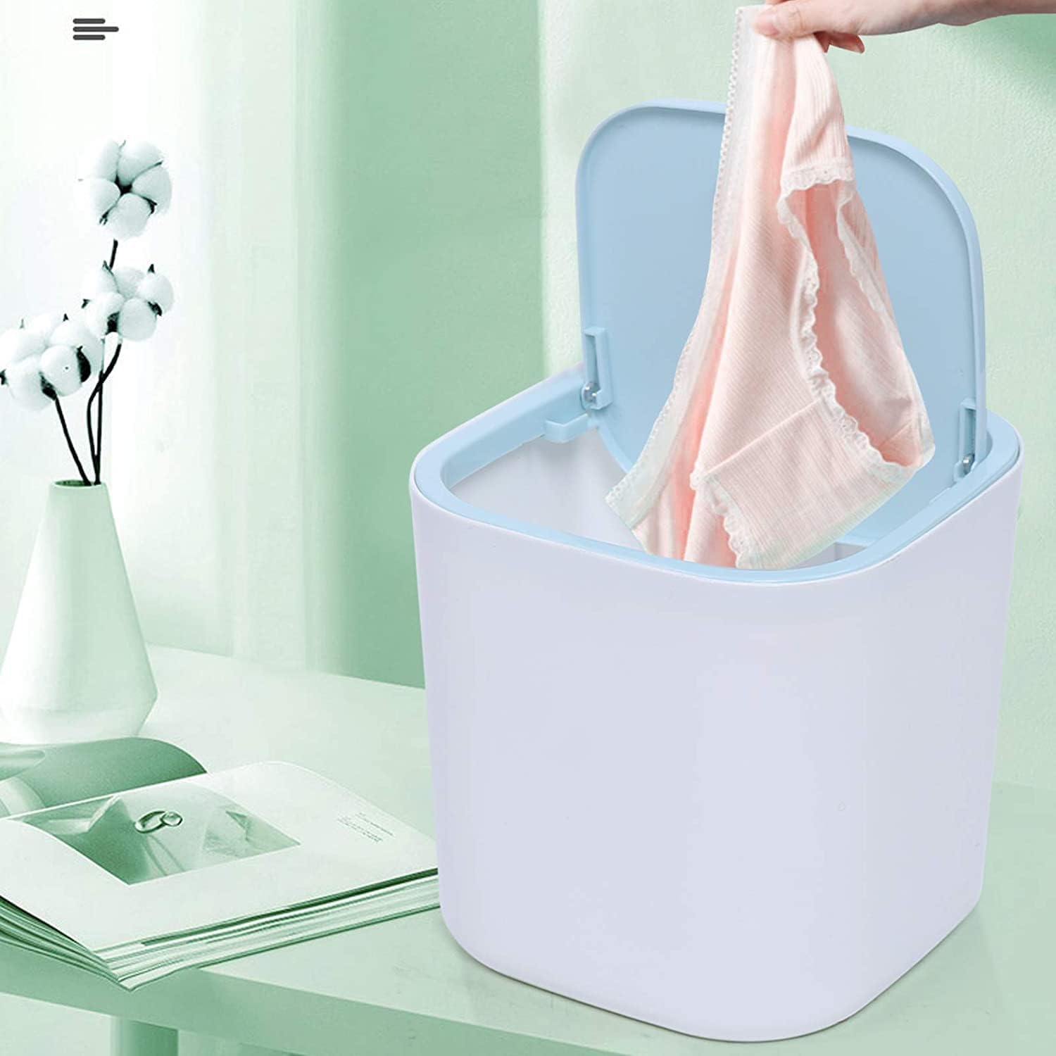 Portable Washing Machine USB Washer Compact Counter Top Washing Machine Rotary Laundry Machine for Camping Traveling RVs Dorms Small Space, 6.69x6.69x6.69 Inch(Blue)