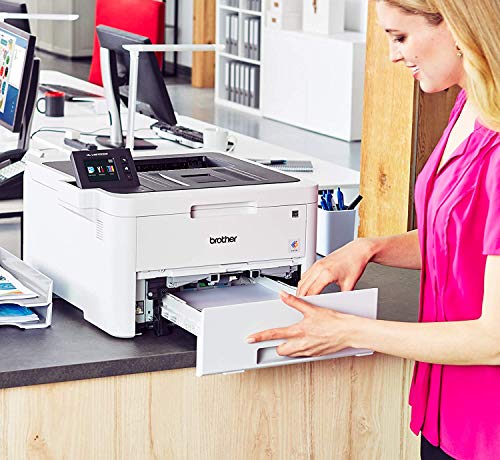 Brother HL-L3230CDW Compact Digital Color Printer Providing Laser Printer Quality Results with Wireless Printing and Duplex Printing, Amazon Dash Replenishment Ready, White