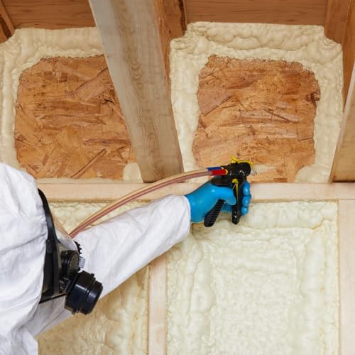 Froth-Pak 650 Spray Foam Insulation, 30 ft Hose. Low GWP Formula. Insulates Cavities, Penetrations & Gaps Up to 2" Thick. Yields Up to 650 Board ft. Two Component, Polyurethane, Closed Cell