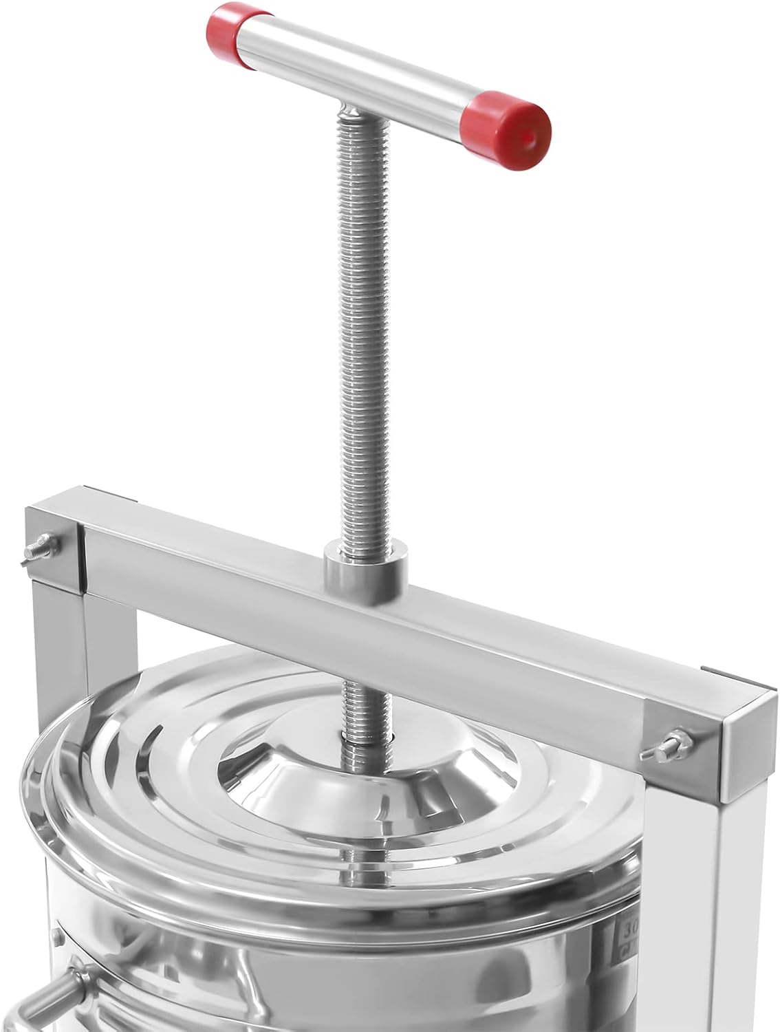 2.6 Gal Fruit Wine Press Stainless Steel Juice Maker Cider Press Large Fruit Honey Presser Vegetables Olive Oil Press Manual Grape Press Extractor for Wine Juice Making