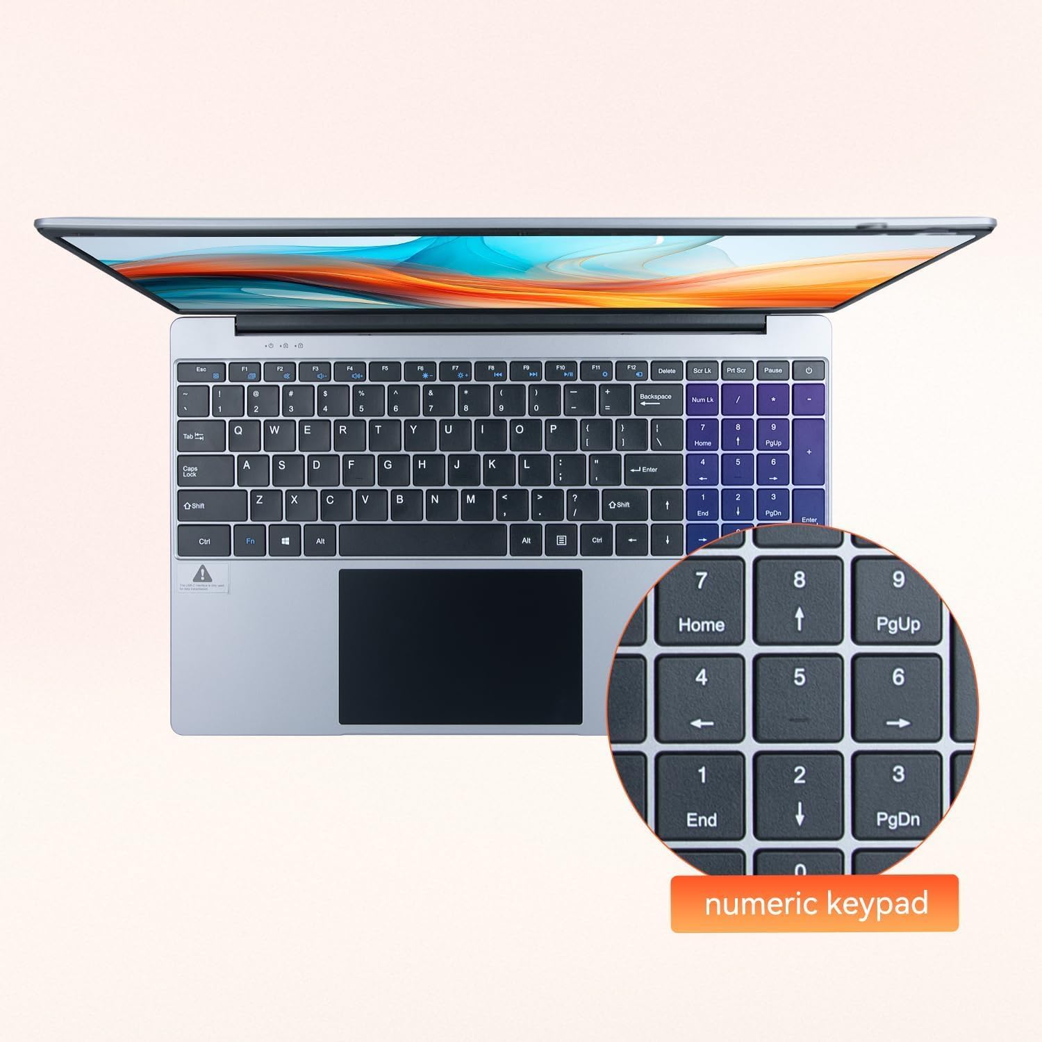 15.6'' Laptop 12GB DDR4 512GB SSD, Quad-Core Intel Celeron N5095 Processors, Windows 11 1080P IPS FHD Display Laptop Computer,Numeric Keypad USB 3.0, Bluetooth 4.2, 2.4/5G WiFi