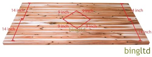 42" L x 24" Rectangular Acacia Butcher Block Standard Countertop with Edge Grain(CT4224-AC-CC)